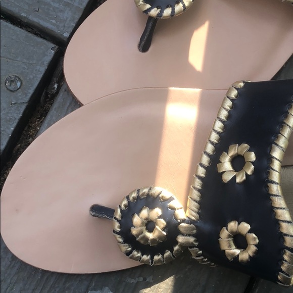 New Jack Roger mini heel sandal in Navy - Picture 6 of 6